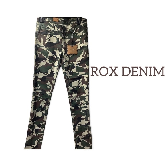 🆕ROX Denim- Size 3 Camouflage Skinny Jeans - Picture 1 of 7